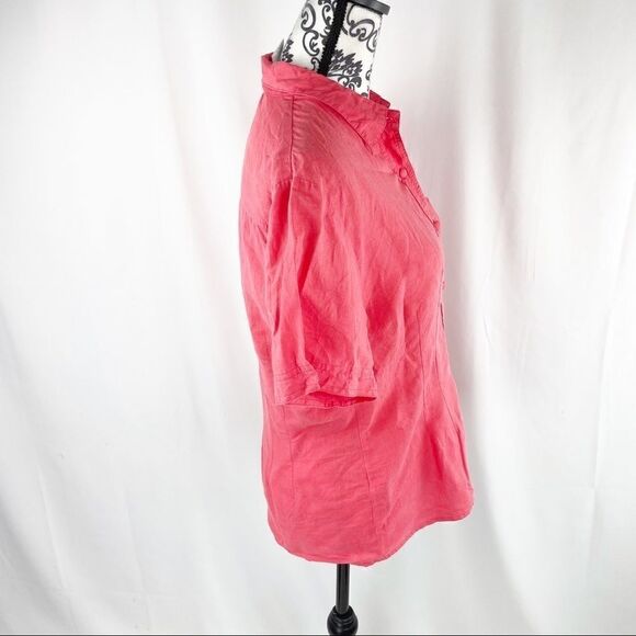 Vintage Christian Dior Chemises Linen Top - Picture 5 of 6